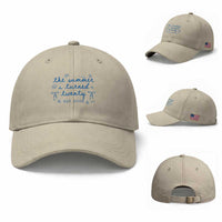 The Summer I Turned Thirty Funny 30th Birthday Est 1996 Baseball Cap Summer Coastal Birthday Seashell Bow