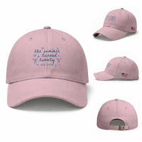 The Summer I Turned Thirty Funny 30th Birthday Est 1996 Baseball Cap Summer Coastal Birthday Seashell Bow