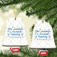The Summer I Turned Thirty Funny 30th Birthday Est 1996 Ceramic Ornament Summer Coastal Birthday Seashell Bow