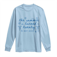 The Summer I Turned Thirty Funny 30th Birthday Est 1996 Long Sleeve Shirt Summer Coastal Birthday Seashell Bow