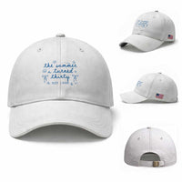 The Summer I Turned Twenty Funny 20th Birthday Est 2006 Baseball Cap Summer Coastal Birthday Seashell Bow
