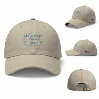 The Summer I Turned Ten Funny 10th Birthday Est 2016 Baseball Cap Summer Coastal Birthday Seashell Bow