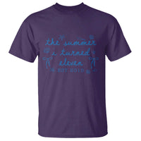The Summer I Turned Eleven Funny 11th Birthday Est 2015 T Shirt Summer Coastal Birthday Seashell Bow