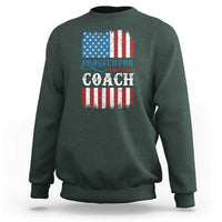 Harris Walz Sweatshirt Prosecutor And The Coach 2024 Vintage American Flag - Wonder Print Shop
