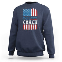 Harris Walz Sweatshirt Prosecutor And The Coach 2024 Vintage American Flag - Wonder Print Shop