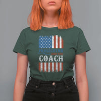 Harris Walz T Shirt For Women Prosecutor And The Coach 2024 Vintage American Flag - Wonder Print Shop