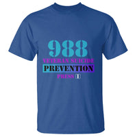 Suicide Prevention Awareness T Shirt 988 Veteran Suicide Prevention Press 1 - Wonder Print Shop