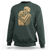 Skeleton Hugging Dog Halloween Dog Lover Sweatshirt - Wonder Print Shop