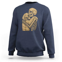 Skeleton Hugging Dog Halloween Dog Lover Sweatshirt - Wonder Print Shop