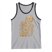 Skeleton Hugging Dog Halloween Dog Lover Tank Top - Wonder Print Shop