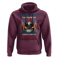 Too Old To Fight Too Slow To Run But I Can Still Shoot Pretty Darn Good Hoodie Bald Eagle - Wonder Print Shop
