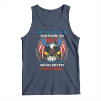 Too Old To Fight Too Slow To Run But I Can Still Shoot Pretty Darn Good Tank Top Bald Eagle - Wonder Print Shop