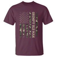 Funny Grumpy Old Man T Shirt Vintage Camo American Flag Fathers Day - Wonder Print Shop
