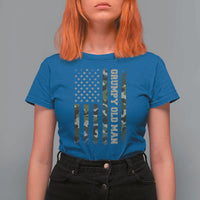 Funny Grumpy Old Man T Shirt For Women Vintage Camo American Flag Fathers Day - Wonder Print Shop