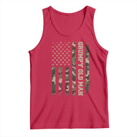Funny Grumpy Old Man Tank Top Vintage Camo American Flag Fathers Day - Wonder Print Shop