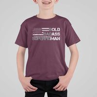 Funny Bold Badass Superhuman T Shirt For Kid Vintage American Flag Fathers Day - Wonder Print Shop