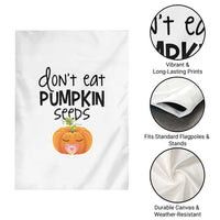Halloween Pregnancy Reveal Garden Flag Don't Eat Pumpkin Seeds Maternity Baby Pumpkin - Wonder Print Shop