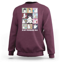 Halloween Pregnancy Reveal Sweatshirt In My Pregnant Era Maternity Ghost - Wonder Print Shop