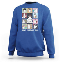 Halloween Pregnancy Reveal Sweatshirt In My Pregnant Era Maternity Ghost - Wonder Print Shop