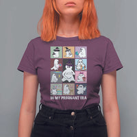 Halloween Pregnancy Reveal T Shirt For Women In My Pregnant Era Maternity Ghost - Wonder Print Shop