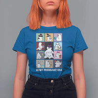 Halloween Pregnancy Reveal T Shirt For Women In My Pregnant Era Maternity Ghost - Wonder Print Shop