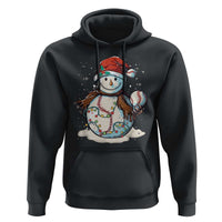 Funny Christmas Baseball Hoodie Cute Snowman Baseball Players Santa Hat