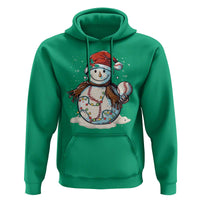 Funny Christmas Baseball Hoodie Cute Snowman Baseball Players Santa Hat