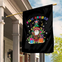 Funny Christmas In Mexico Garden Flag Feliz Navidad Sombrero Santa Xmas Tree - Wonder Print Shop