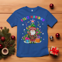 Funny Christmas In Mexico T Shirt Feliz Navidad Sombrero Santa Xmas Tree - Wonder Print Shop