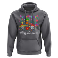 Feliz Navidad Hoodie Funny Christmas In Mexico Sugar Skull Pinata Star