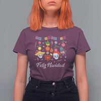 Feliz Navidad T Shirt For Women Funny Christmas In Mexico Sugar Skull Pinata Star - Wonder Print Shop