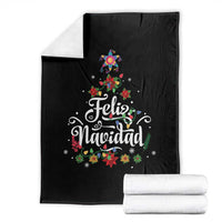 Christmas In Mexico Throw Blanket Feliz Navidad Pinata Star Xmas Tree - Wonder Print Shop