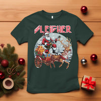 Funny Santa Heavy Metal Christmas T Shirt Sleigher Xmas Rock & Roll - Wonder Print Shop