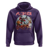 Funny Santa Heavy Metal Christmas Hoodie Sleigher Xmas Rock & Roll