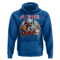 Funny Santa Heavy Metal Christmas Hoodie Sleigher Xmas Rock & Roll