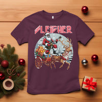 Funny Black Santa Heavy Metal Christmas T Shirt Sleigher Xmas Rock & Roll - Wonder Print Shop