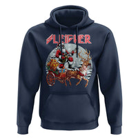 Funny Black Santa Heavy Metal Christmas Hoodie Sleigher Xmas Rock & Roll