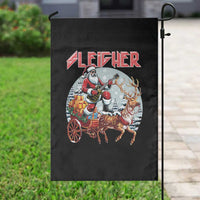 Funny Santa Heavy Metal Christmas Garden Flag Sleigher Xmas Rock & Roll - Wonder Print Shop