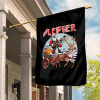 Funny Santa Heavy Metal Christmas Garden Flag Sleigher Xmas Rock & Roll - Wonder Print Shop
