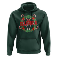 Funny Christmas Heavy Metal Hoodie Sleigher Xmas Pentagram Candy Cane