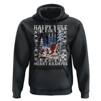 Happy Yule Merry Krampus Hoodie Vintage Krampus Black Cat