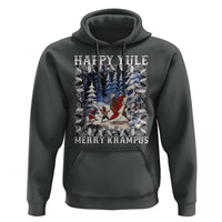 Happy Yule Merry Krampus Hoodie Vintage Krampus Black Cat