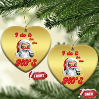 Funny I Do It For The Ho's Christmas Ornament Xmas Black Naughty Santa - Wonder Print Shop
