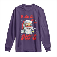 Funny I Do It For The Ho's Long Sleeve Shirt Christmas Black Naughty Santa