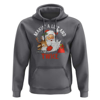 Funny Christmas Santa Hoodie Makin' A List And Checkin' It Twice