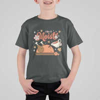 Funny Retro Thanksgiving T Shirt For Kid I Like It Moist Fall Season Family Matching - Wonder Print Shop
