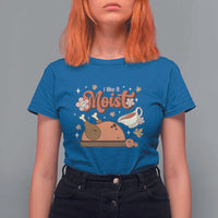 Funny Retro Thanksgiving T Shirt For Women I Like It Moist Fall Season Family Matching - Wonder Print Shop