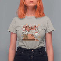 Funny Retro Thanksgiving T Shirt For Women I Like It Moist Fall Season Family Matching - Wonder Print Shop