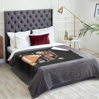 Funny Retro Thanksgiving Throw Blanket You Wanna Piece Of Me Fall Season Family Matching - Wonder Print Shop