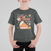 Funny Retro Thanksgiving T Shirt For Kid You Wanna Piece Of Me Fall Season Family Matching - Wonder Print Shop